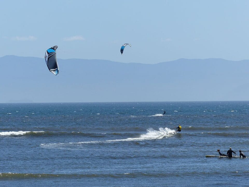 Kite boarding adventures