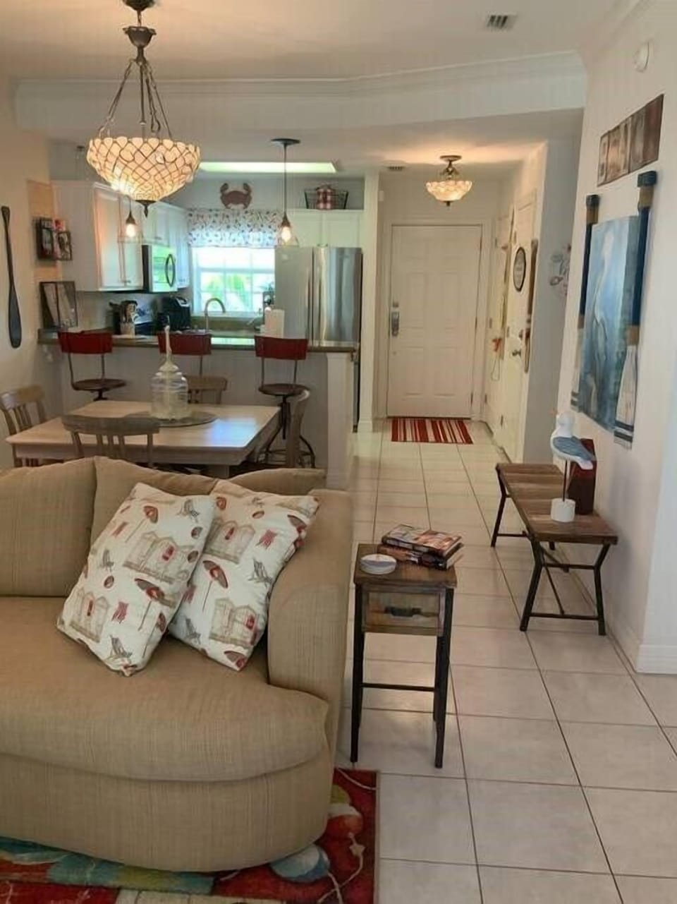View from Living area looking toward front