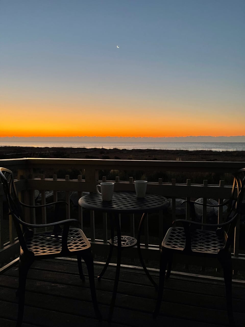 Relaxing Cup of Coffee at Sunrise 