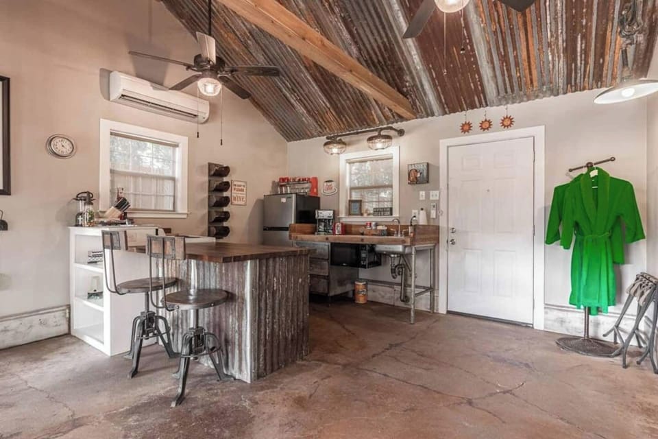 Sit at the breakfast bar and keep the chef company at the cabin