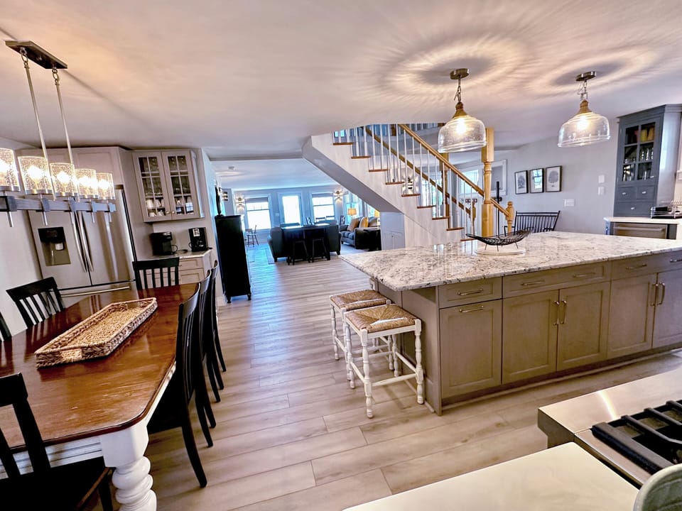 Kitchen—2 full refrigerators, Z-Line oven, tons of gathering space
