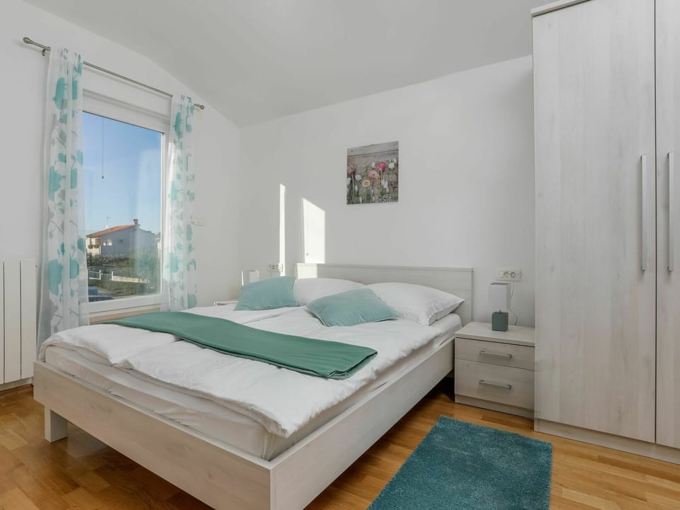 Furniture, Property, Comfort, Blue, Azure, Cabinetry, Wood, Bed Frame, Drawer, House