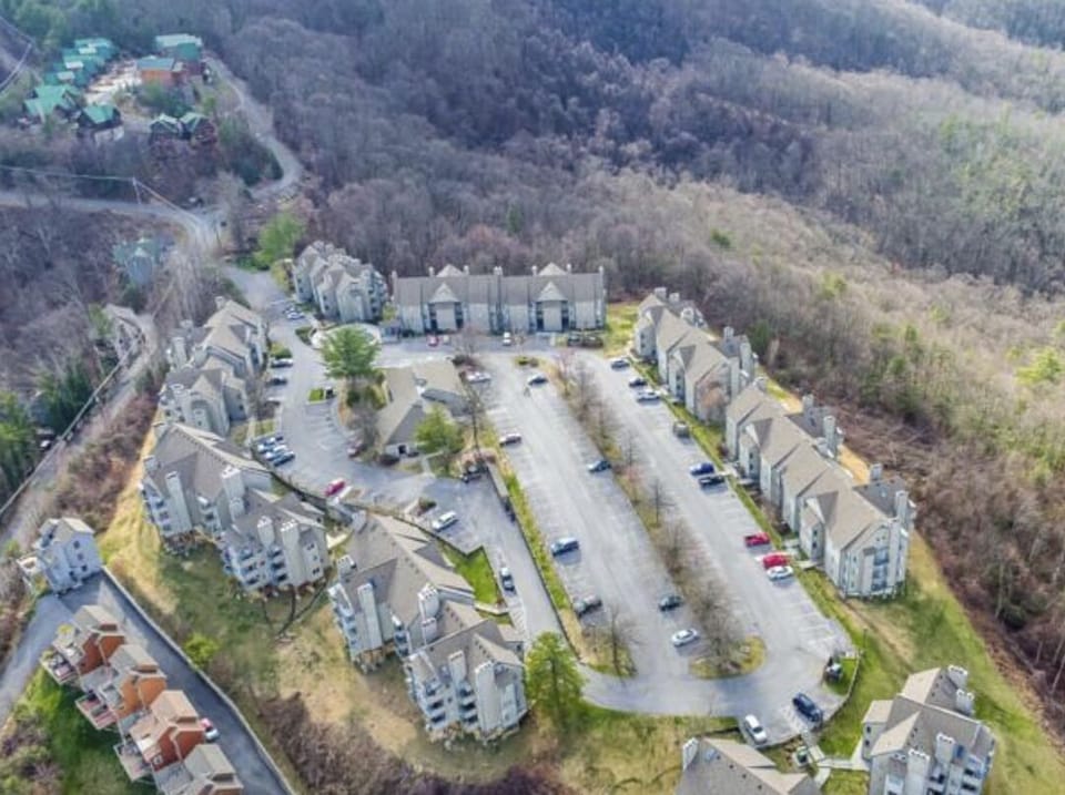 Aerial view of the Summit of Gatlinburg neighborhood

