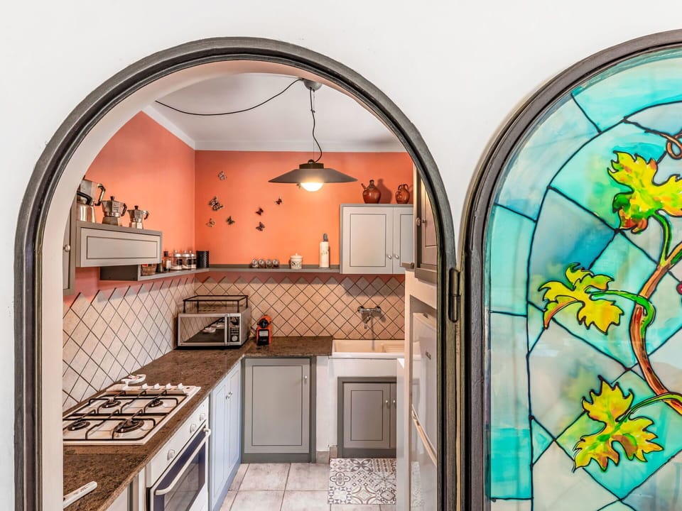 Interior Design, Kitchen, Flooring, Lighting, Floor, Countertop, Ceiling, Furniture, Room, Plumbing Fixture