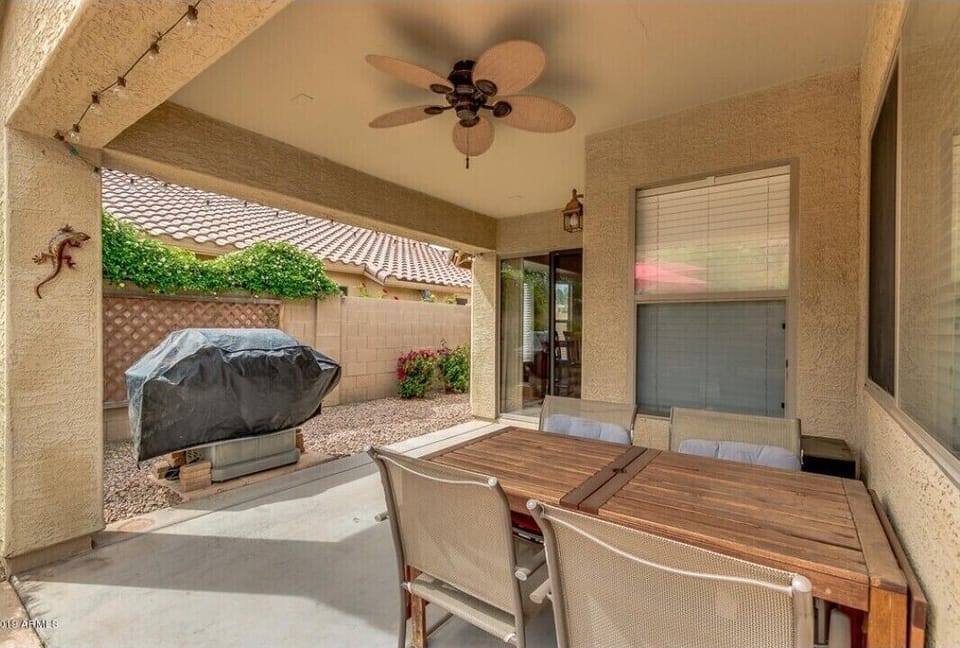 Propane Grill on Patio 