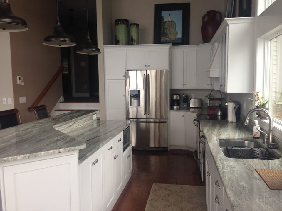 Enjoy a bright kitchen with everything you need to cook.