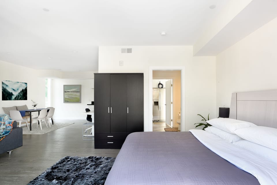 All your belongings will fit in our capacious wardrobe!