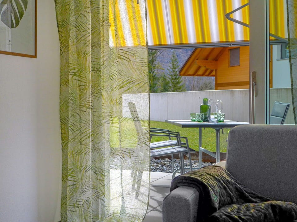 Table, Property, Furniture, Window, Plant, Shade, Interior Design, Building, Chair, Yellow