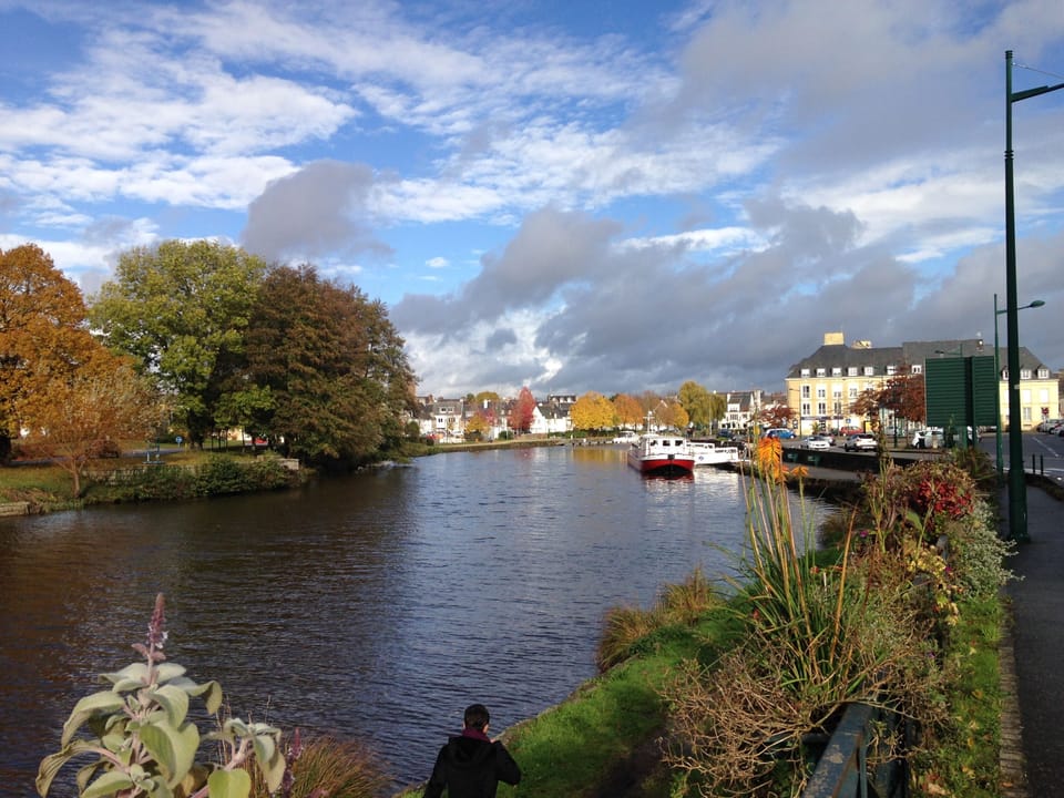 Beautiful Pontivy in the autumn
