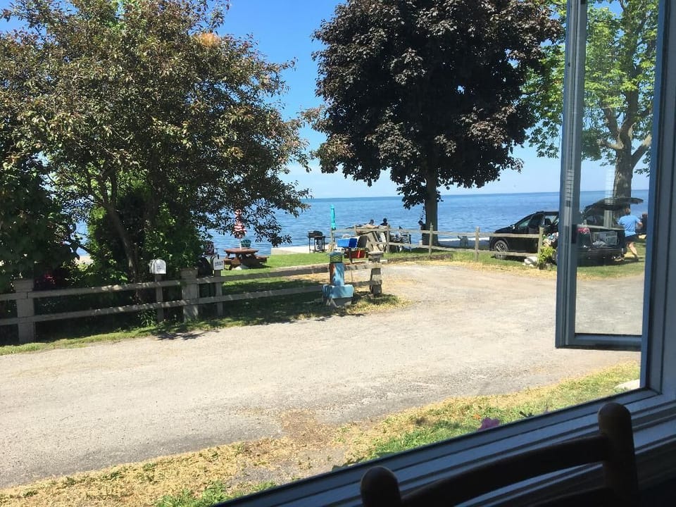 Lake view from living room window