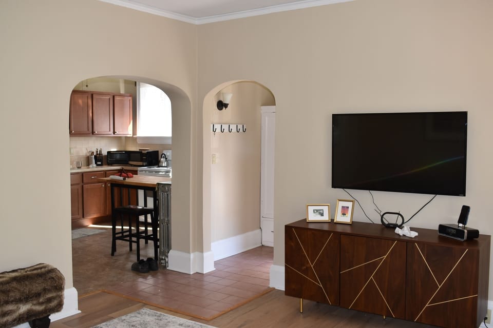 Living room and entry