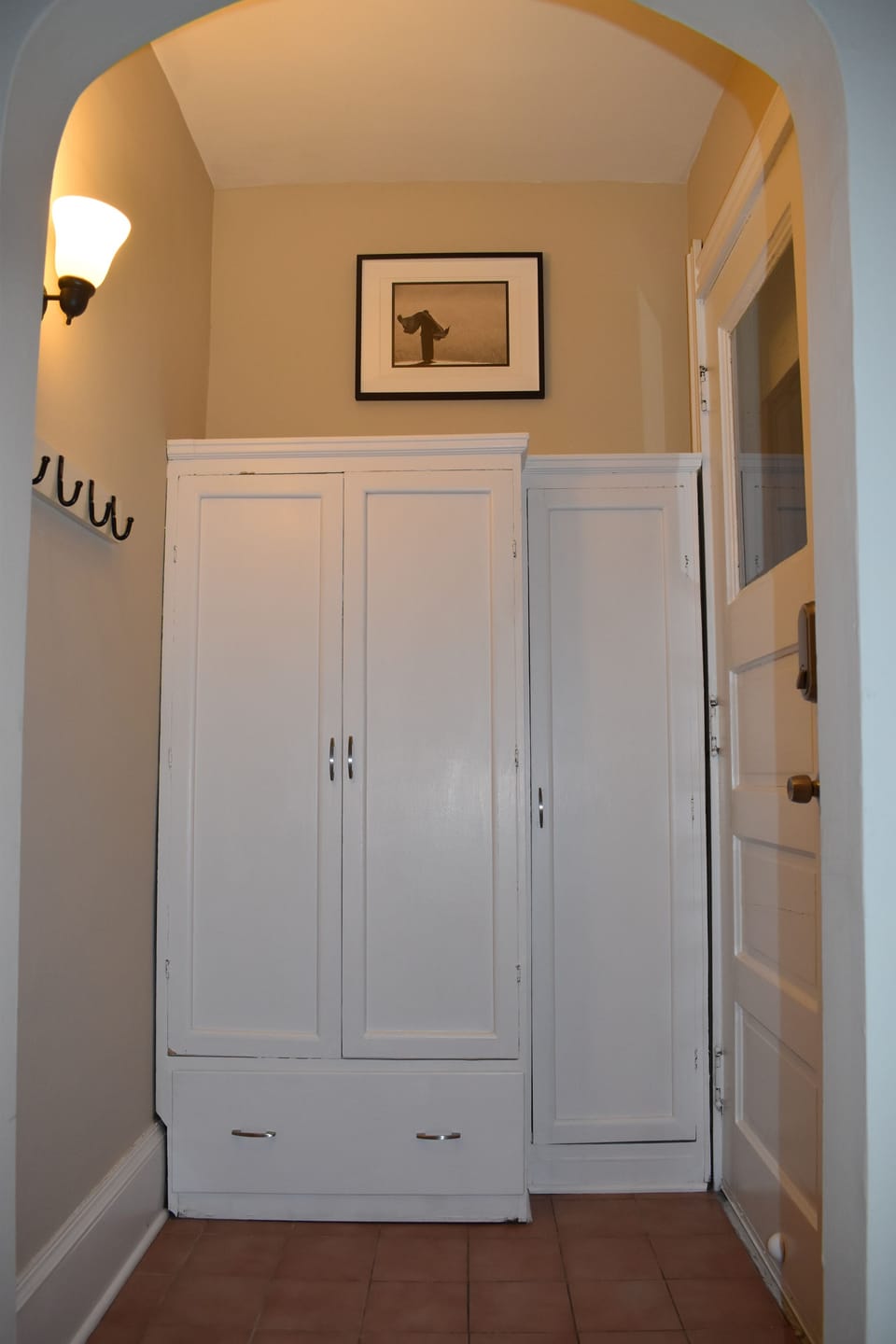 Entryway and closet
