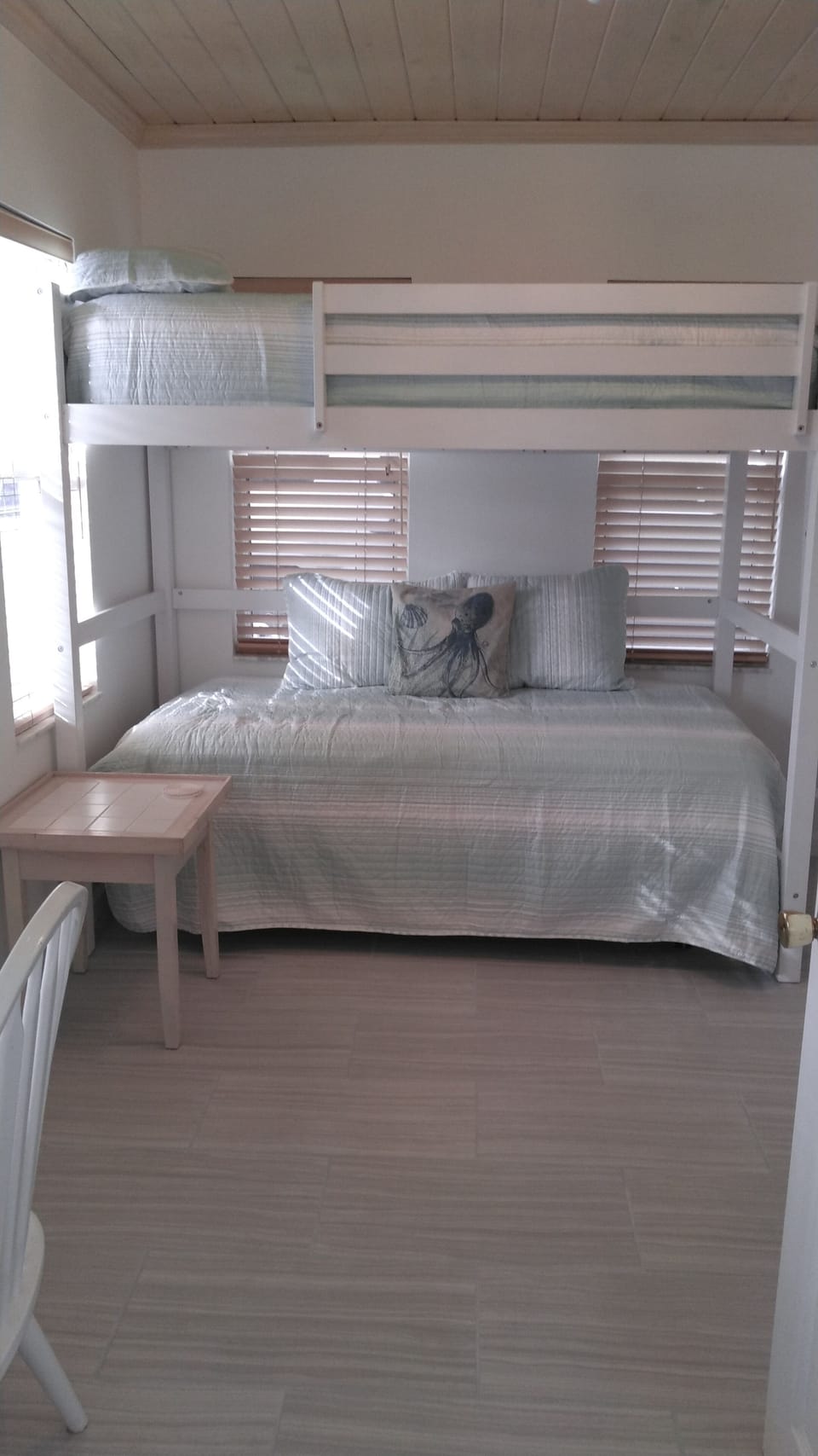 guest room - full size bed with twin over