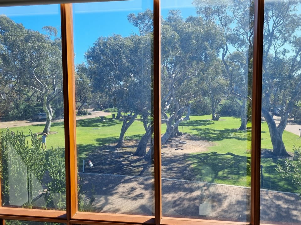 Villa 18 South Shores Resort Normanville - reserve view from master bedroom
