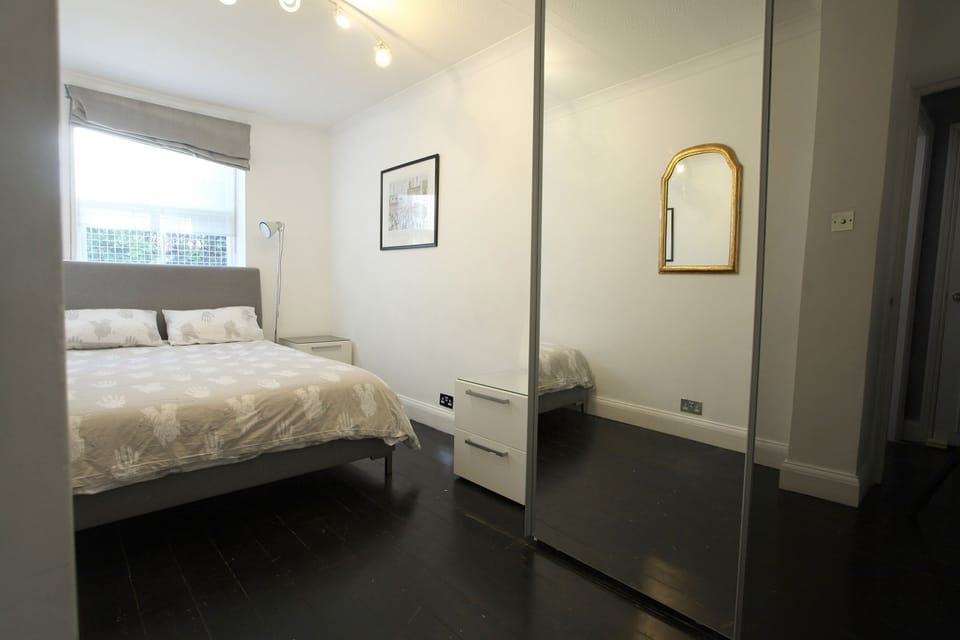 Bedroom and large wardrobe