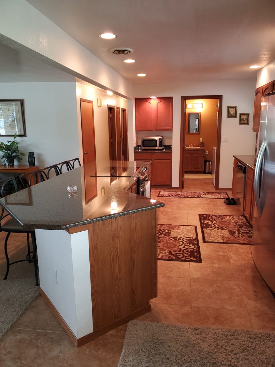 kitchen and 2nd bathroom 