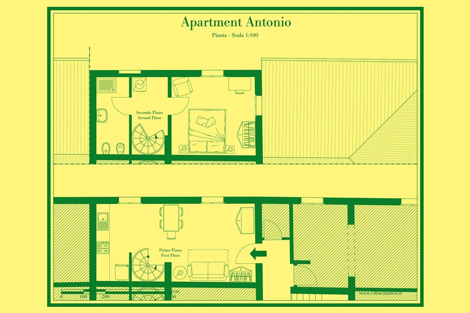 Map of the apartment Antonio