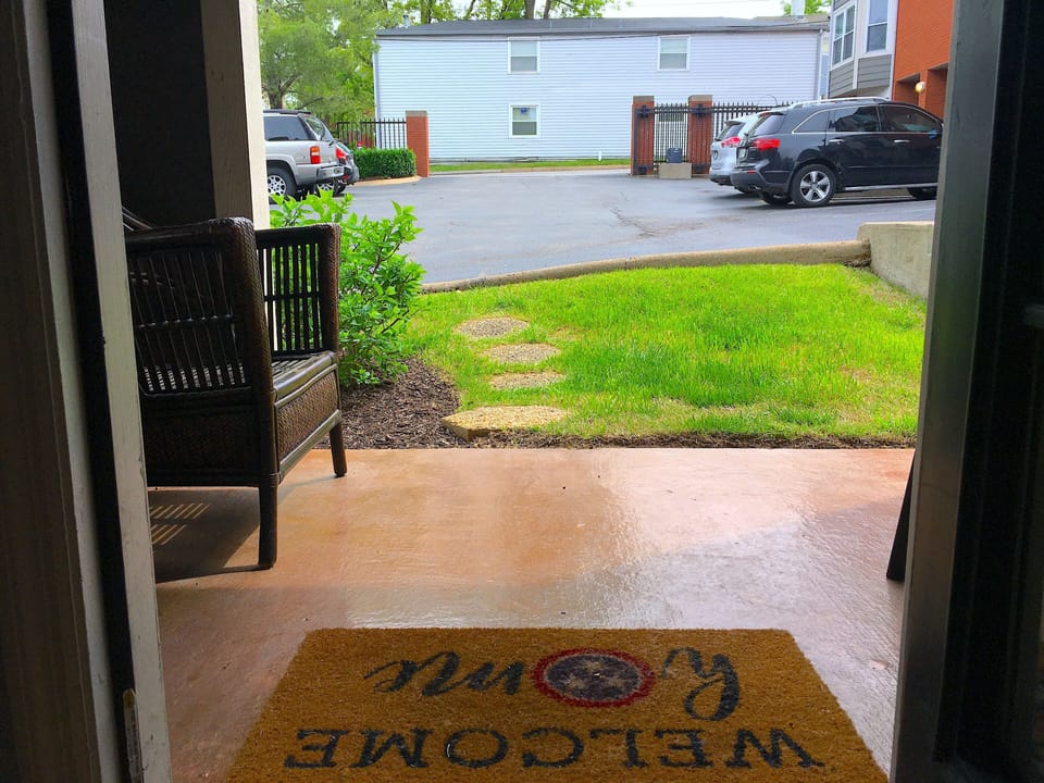 COURTYARD and PARKING just steps from the porch of your condo.