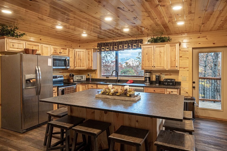Large Kitchen island w/seating for 10