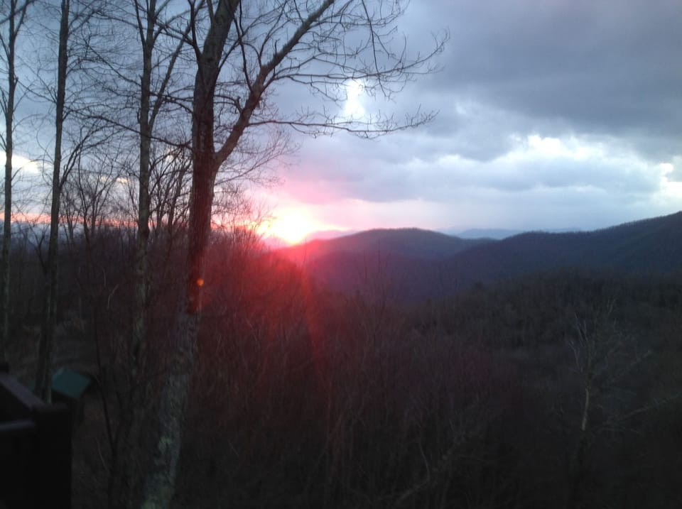 Winter sunset colors...