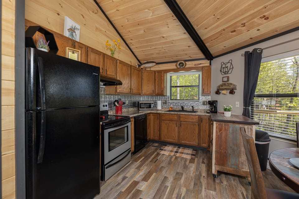 Fully stocked kitchen