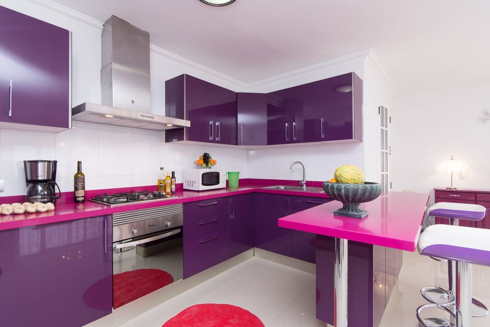 Colourful modern kitchen