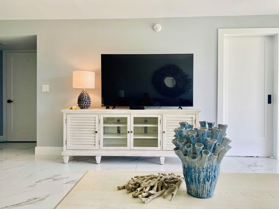 65” smart TV in living room