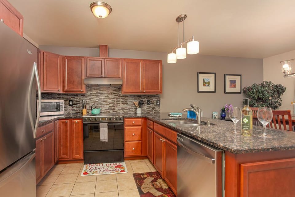 Fully stocked kitchen