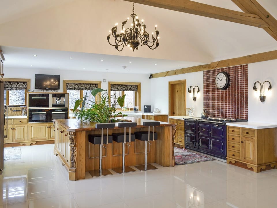Large well-equipped kitchen with &lsquo;Island&rsquo; | Carr End Barn A, Stalmine, near Poulton-le-Flyde