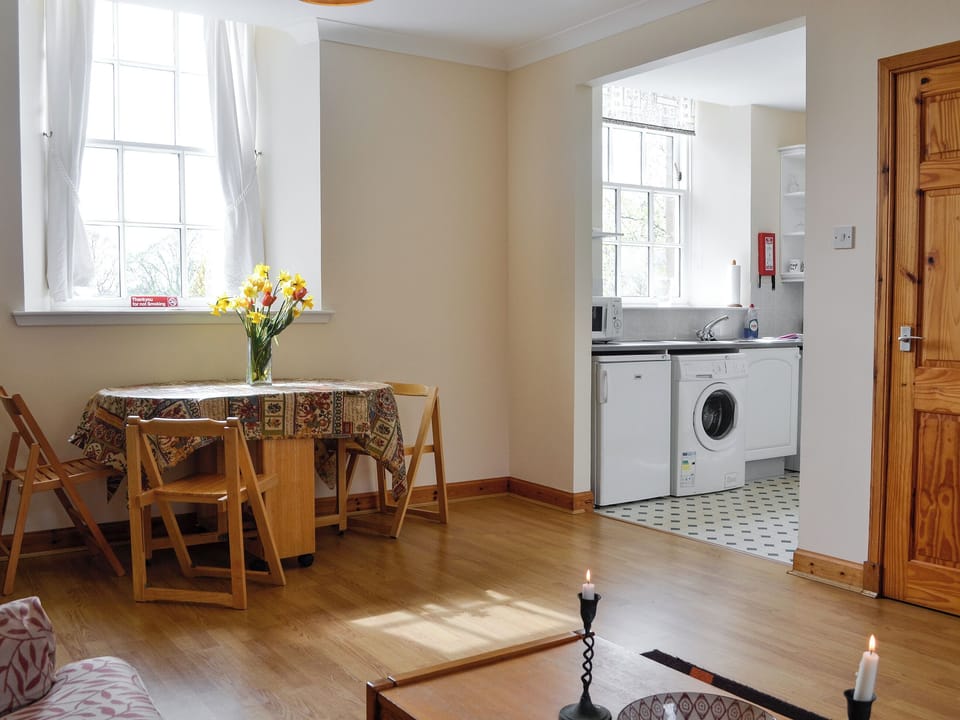 Living room and dining area | Sunset Song - Arbuthnott Estate Cottages, Arbuthnott, near Stonehaven