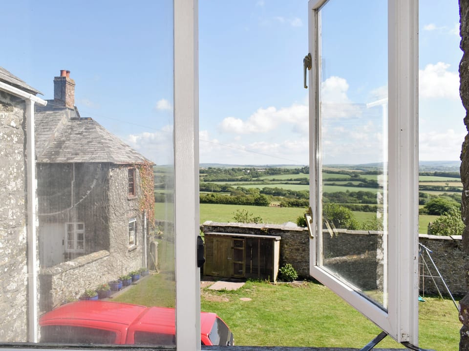 Superb rural views from the living area | Owl&rsquo;s Roost - Trentinney Farm Holiday Cottages, St Endellion, near Port Isaac
