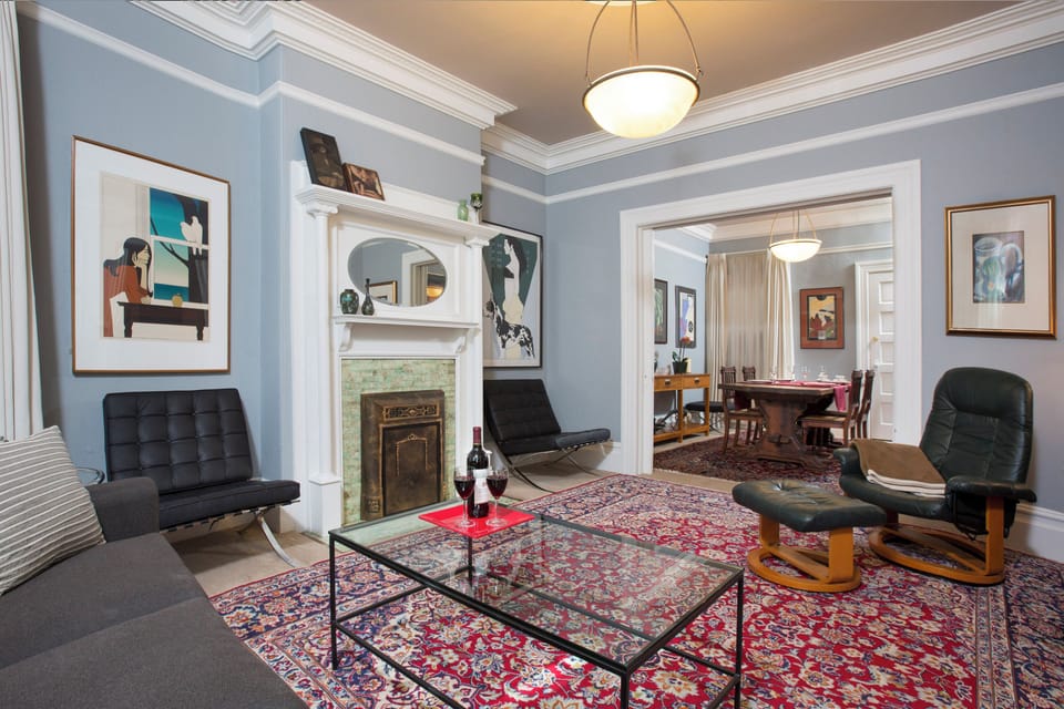 Formal Living and Dining Rooms. Original Art. YourHomeInSanFrancisco