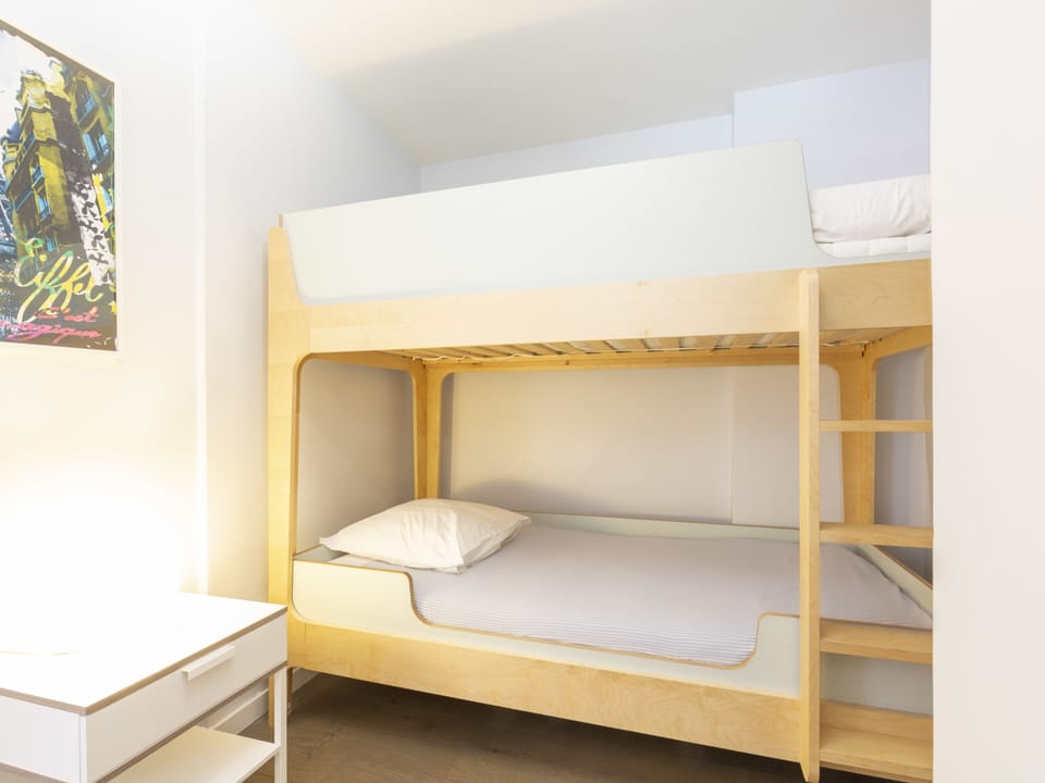 second bedroom with bunk bed suitable for adult & childrens