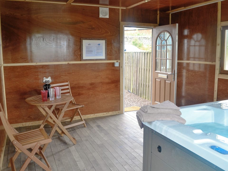 Relaxing hot tub | The Soup Kitchen, Borgue, near Kirkcudbright