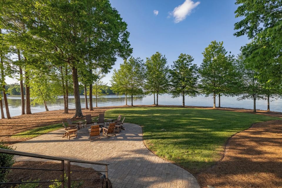 View from the house towards the main lake