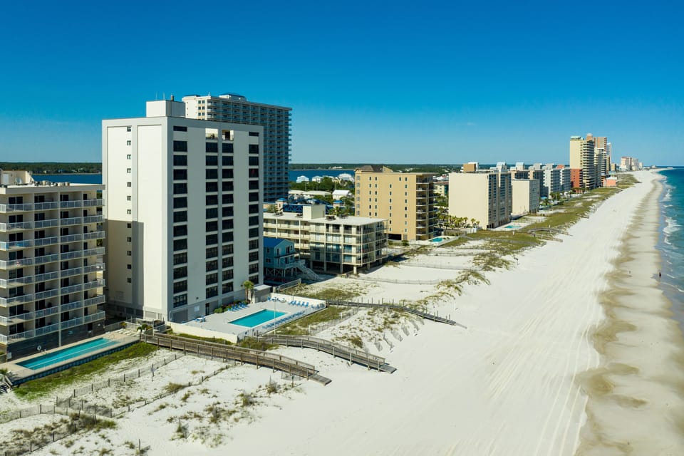 Miles of white pristine beaches to the left and right perfect for strolling 