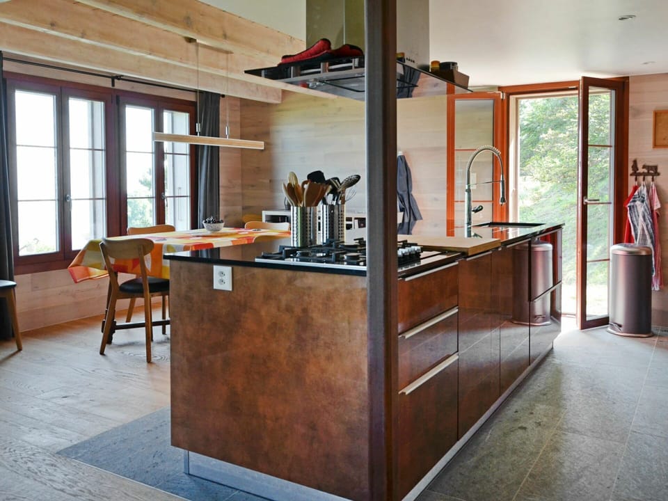 Furniture, Building, Wood, Window, Floor, Cabinetry, Flooring, Table, Plant, Hardwood