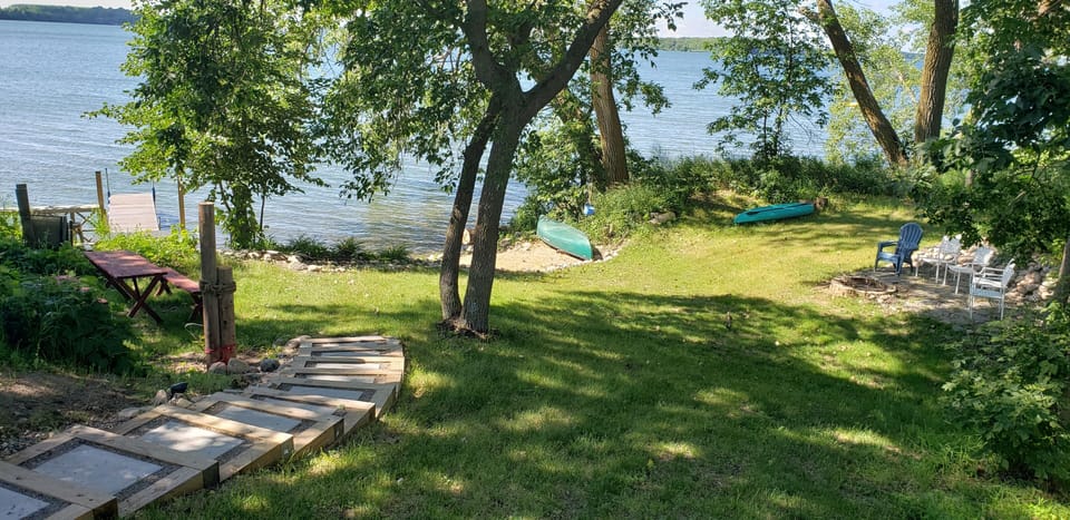 Timber steps to the beach area. Amazing hidden beach 
