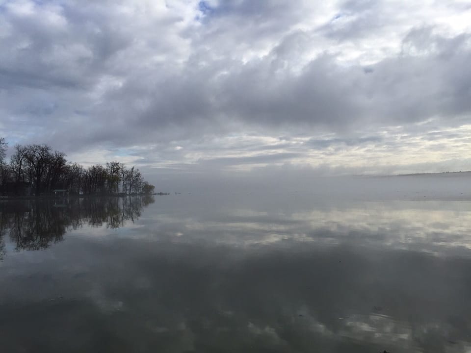 Beautiful Sheldrake Point on a cloudy morning
