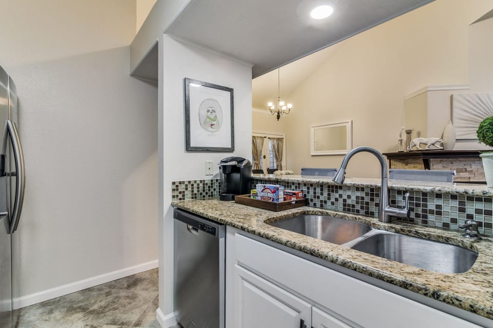 Stove top, oven, fridge, dishwasher, and sink included! 