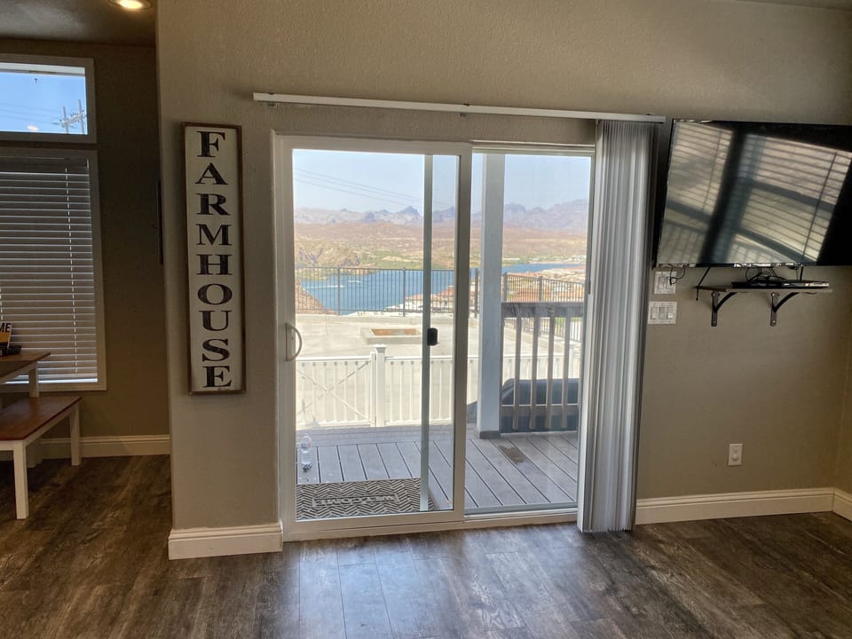Main entrance from living room
 with amazing river views from every window!