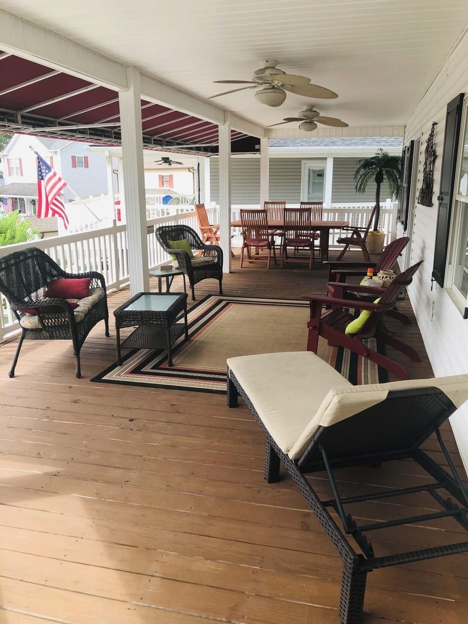 Lots of decking space to sit back and relax! 