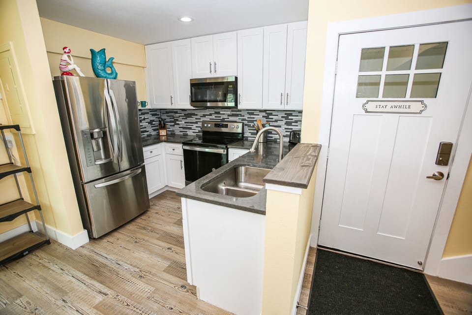 Modern kitchen with stainless