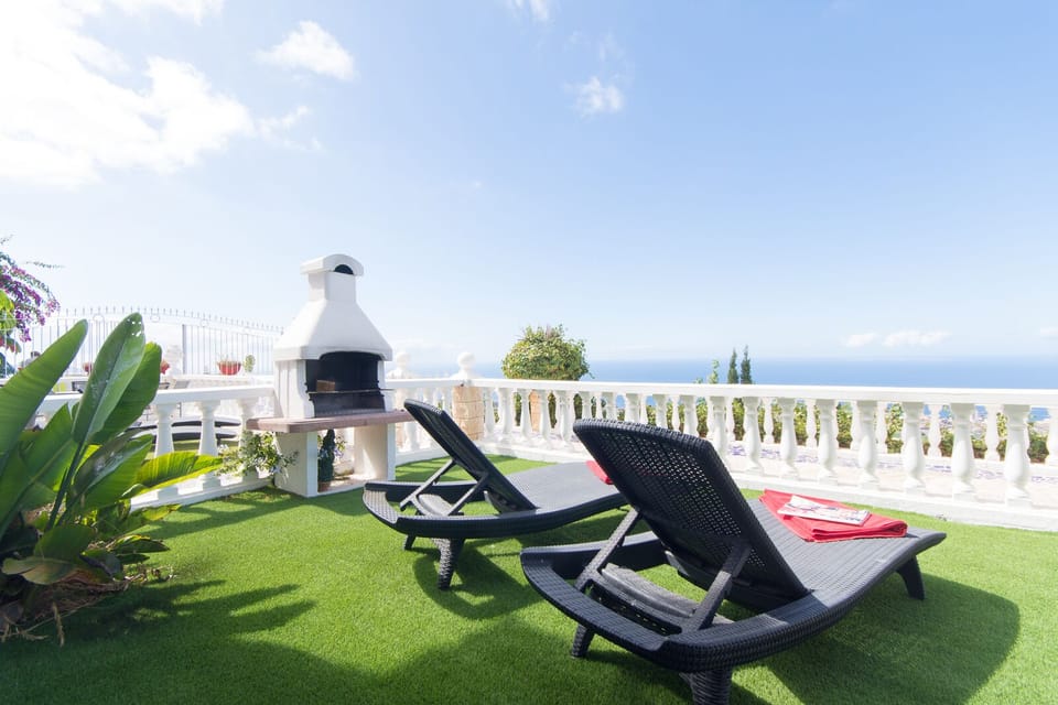 Sun terrace with stunning sea views