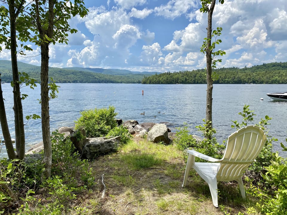 the property has lots of lovely places to relax and enjoy the water!