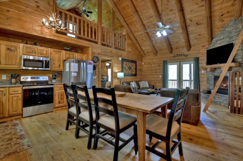 Open Concept Kitchen and Dining Area