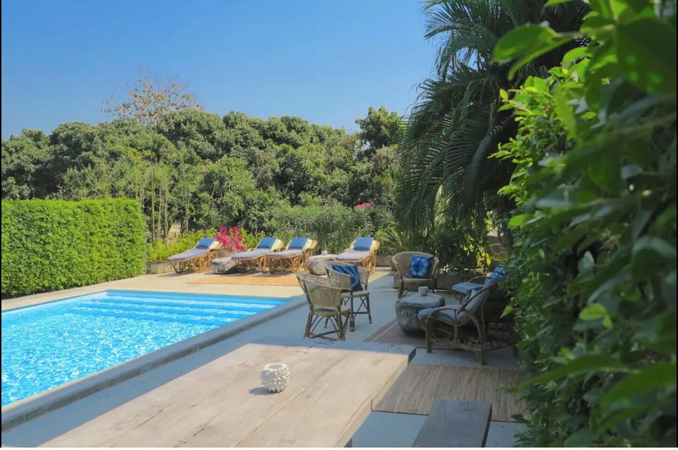 Private pool in the Nature.