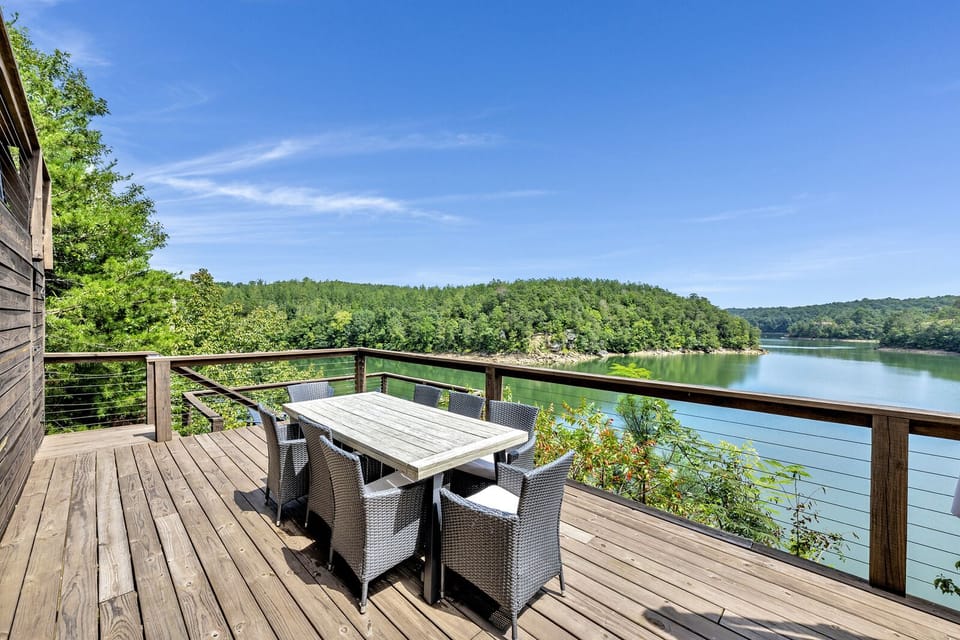 3 decks on top of the water!