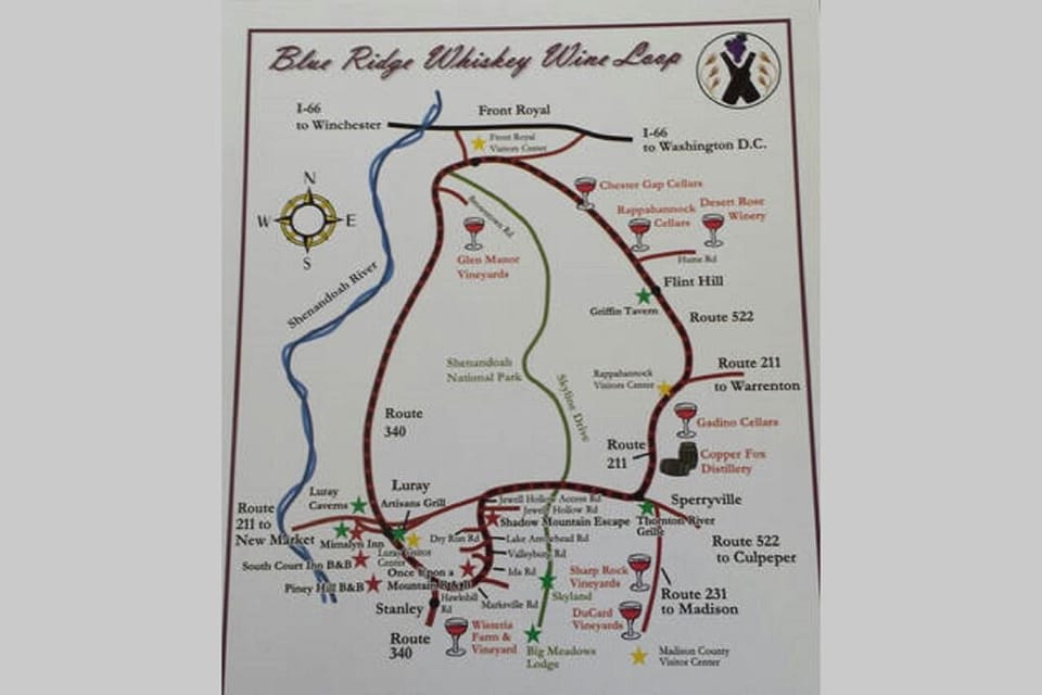 visit wineries, breweries and distilleries by following the BR Whiskey Wine Loop