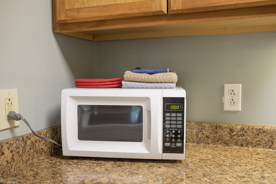 microwave for a quick heat up or for making pop corn for movie night